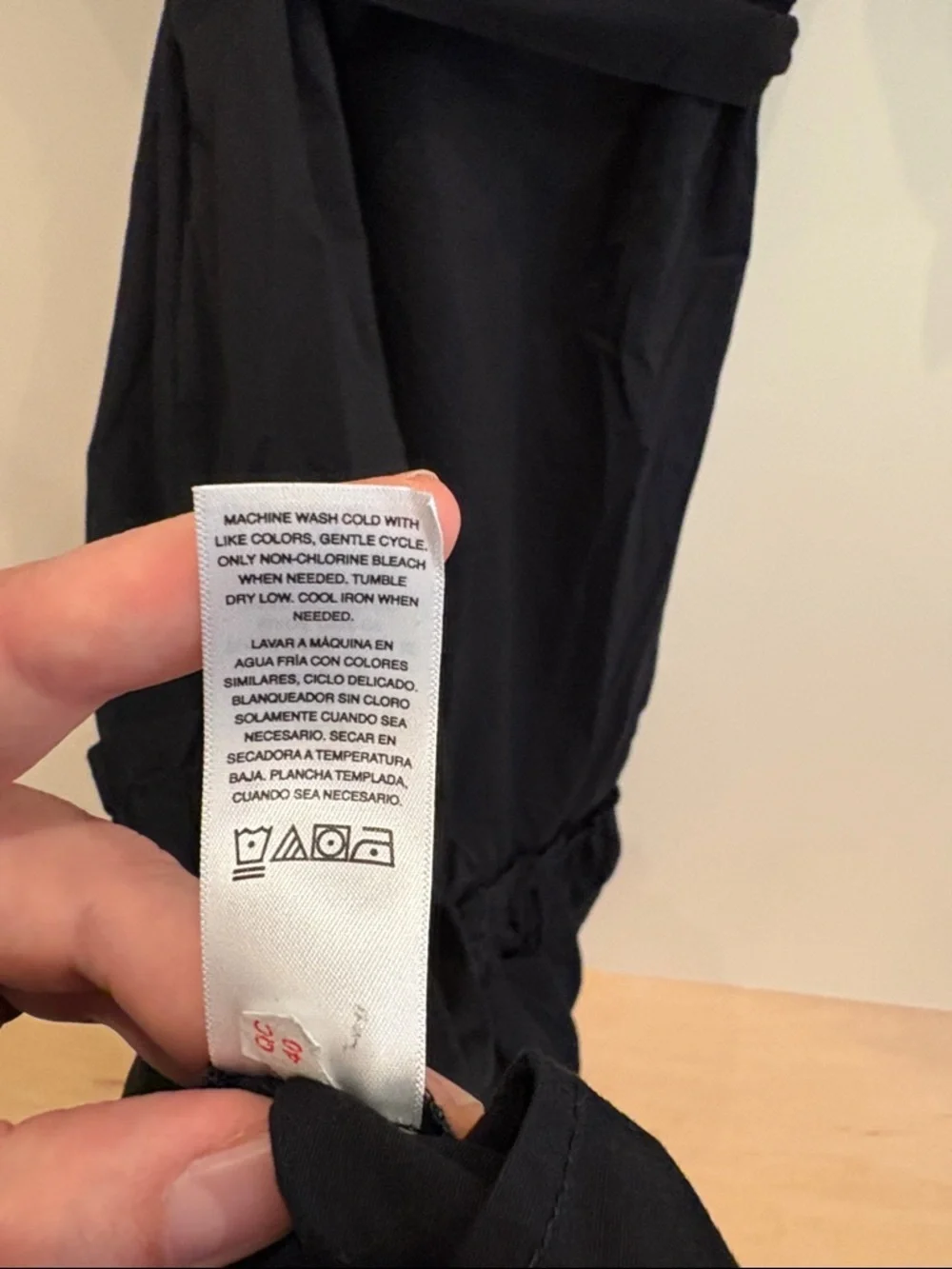Scoop Black Slanted Hem Dress